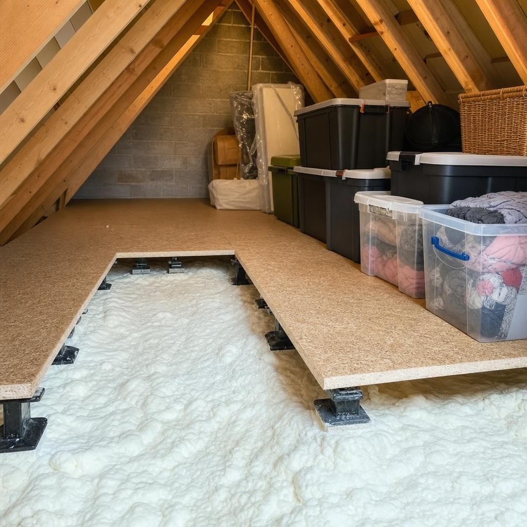 Loft Leg raised boarding system