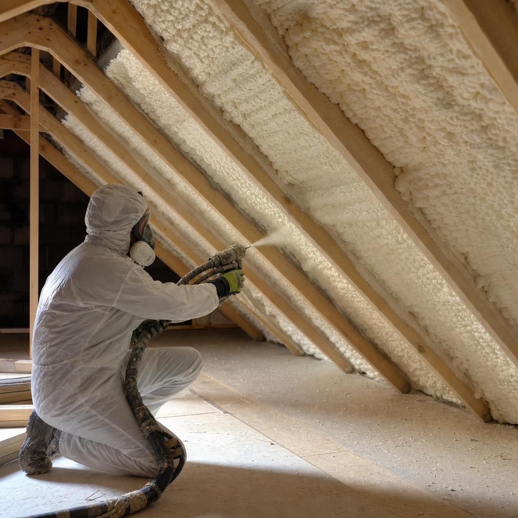 Energy savings with spray foam insulation