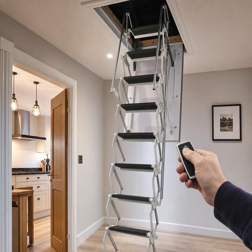Electric loft ladder installation process
