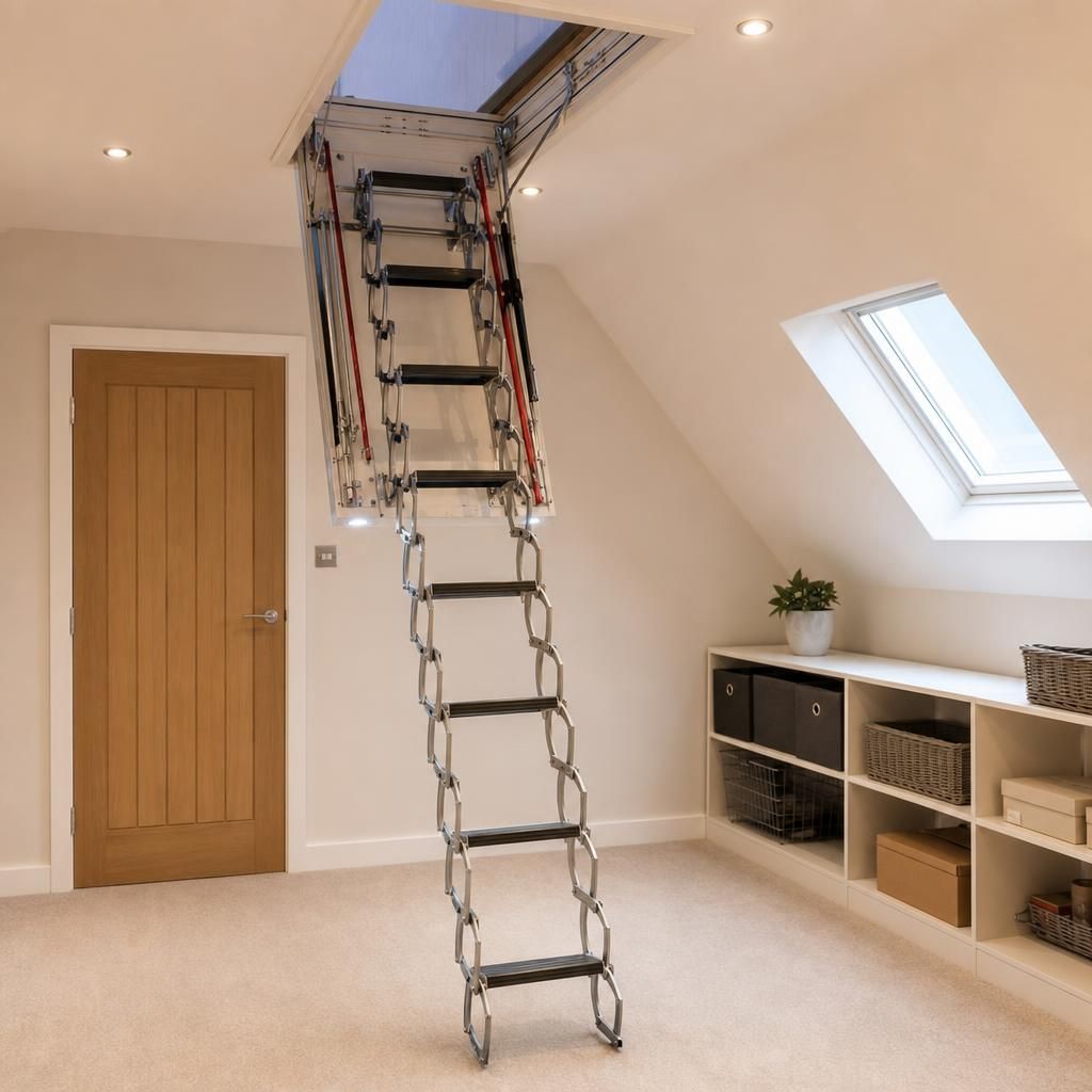Types of electric loft ladders