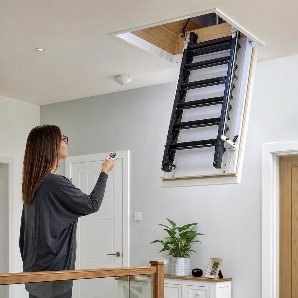 Insulation around loft ladder
