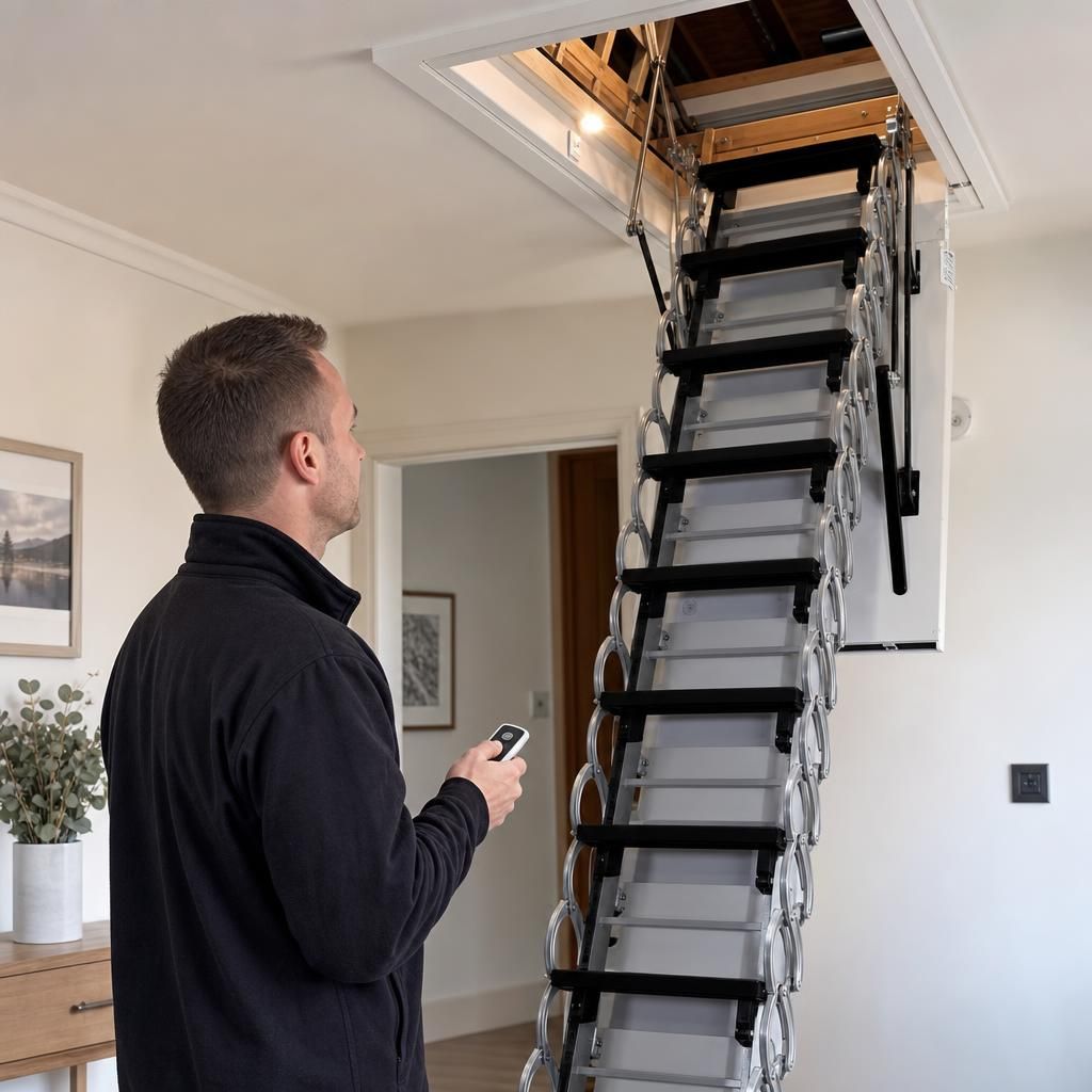Comparing costs of electric loft ladders