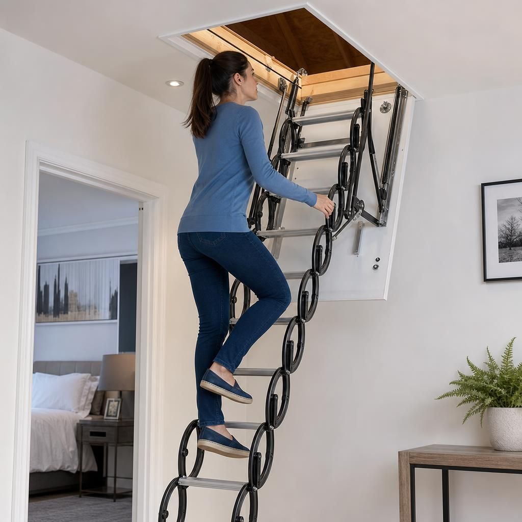 Comparison of wooden and aluminium loft ladders