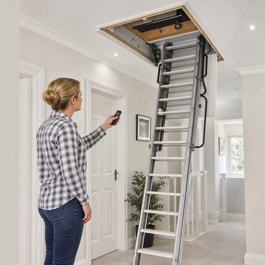 Wall Switch Controlled Ladder
