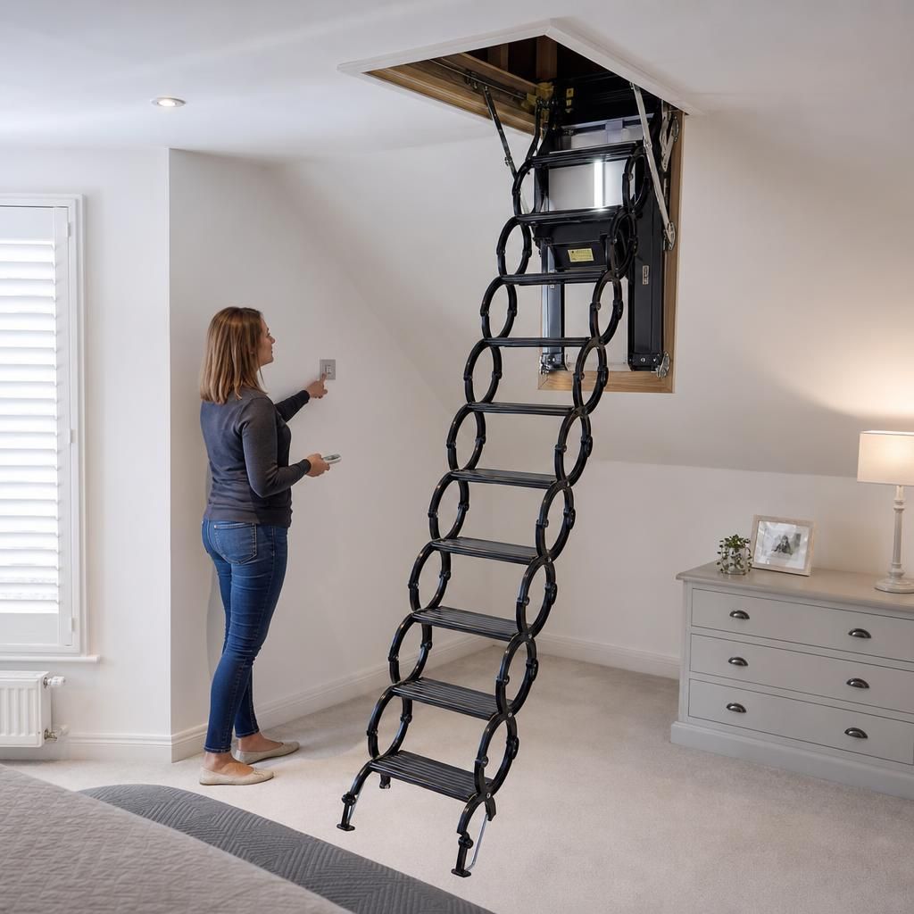 Hydraulic Electric Loft Ladder