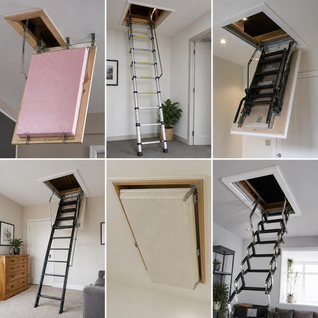 Fibreglass-insulated loft hatch