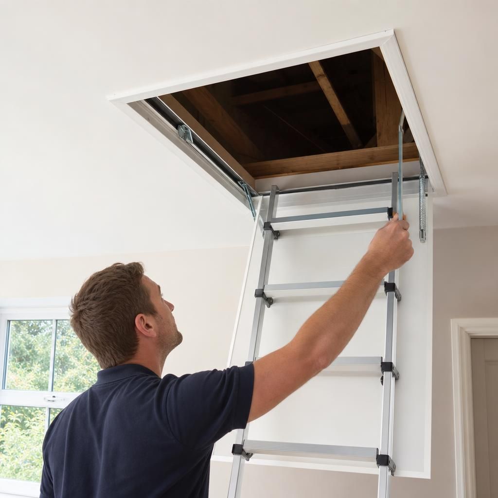 UPVC loft access hatch
