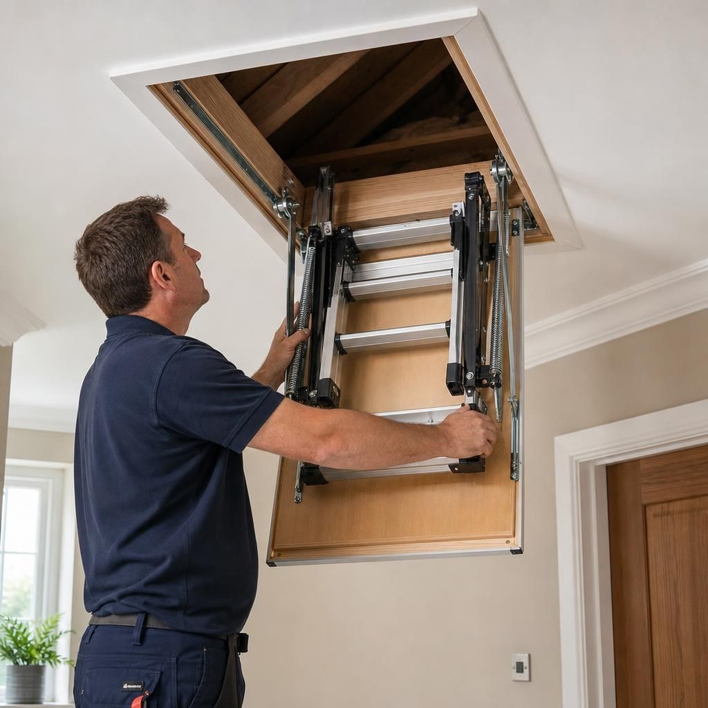 Modern Loft Hatch Installation