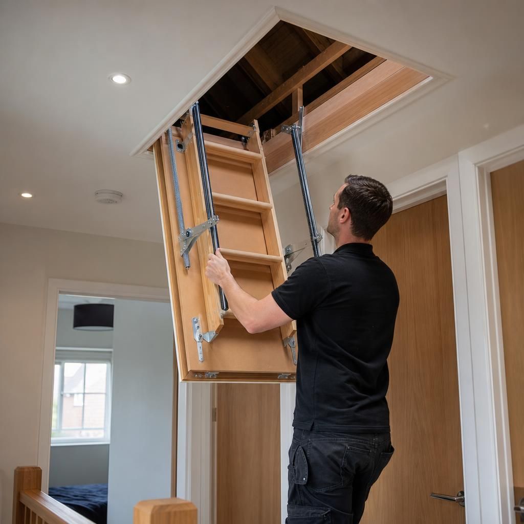 Fire-rated loft hatch for enhanced safety