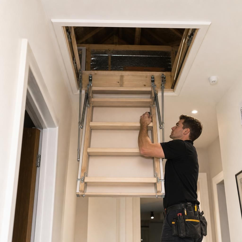 Durable timber loft hatch