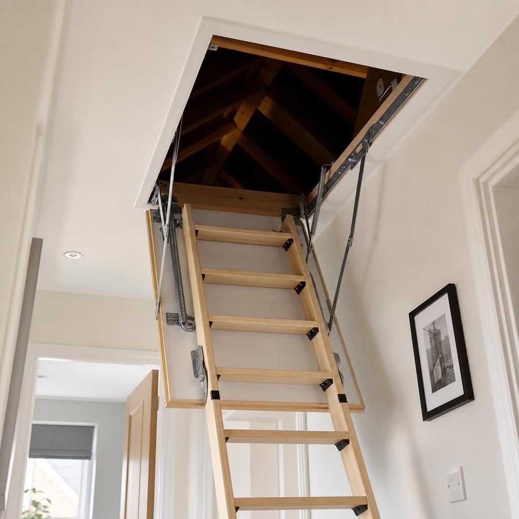 Push-up style loft hatch