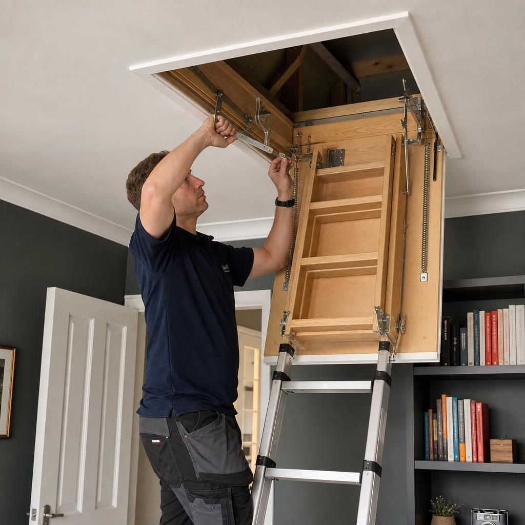 Modern electric loft ladder