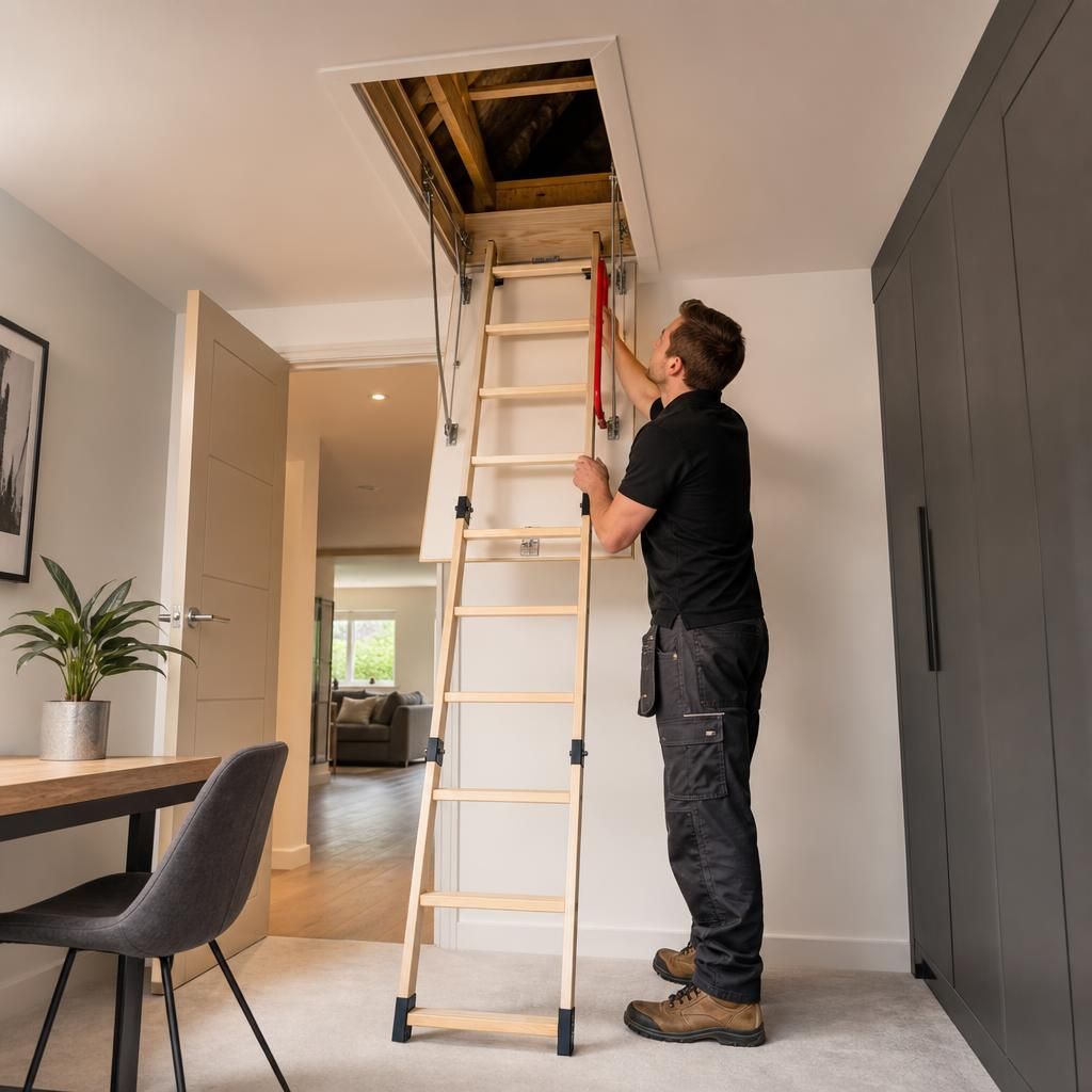 Various loft ladder types