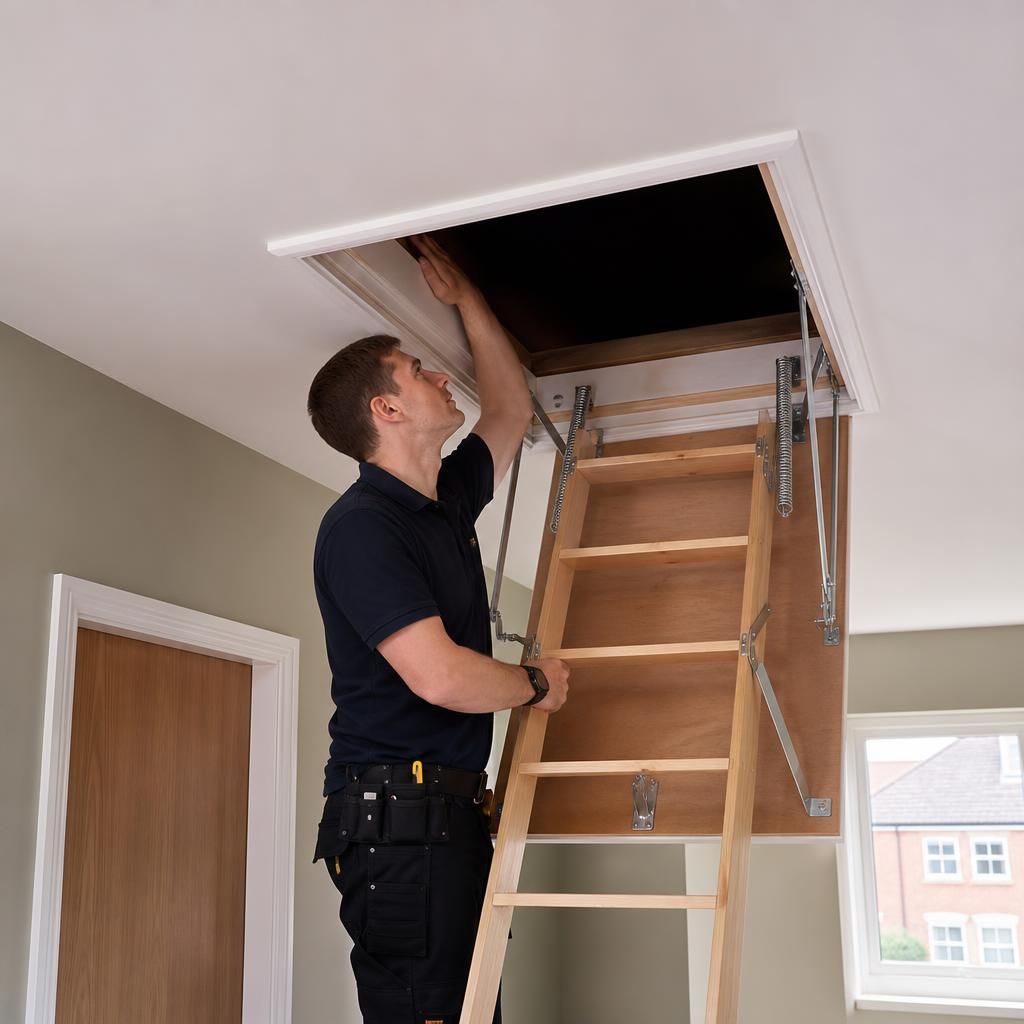 Professional fitting service for loft hatches