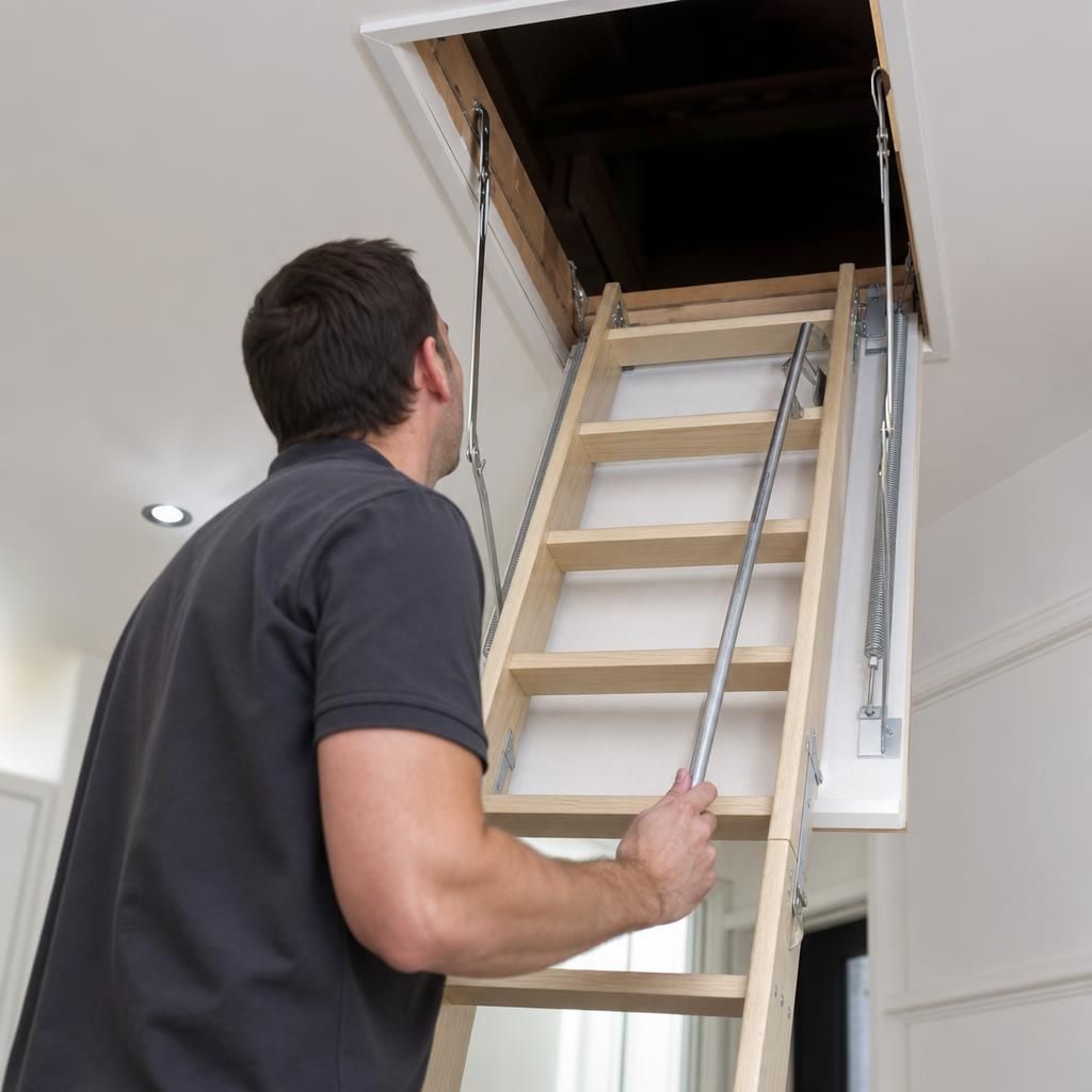 Secure Handrails for Loft Access