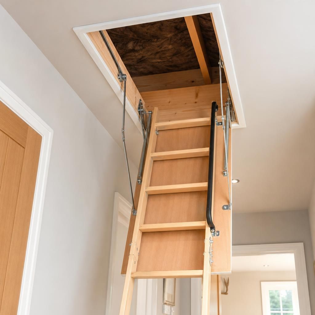 Process of installing a loft hatch and ladder