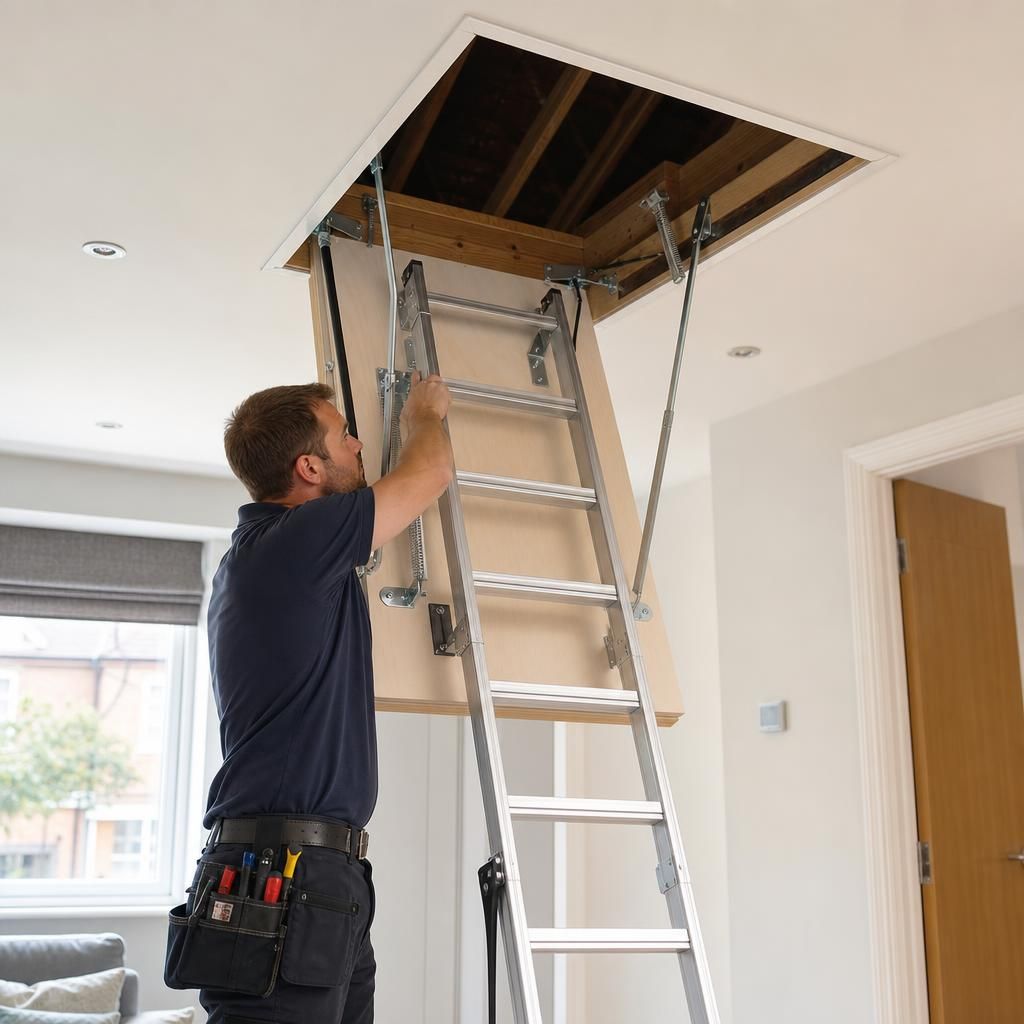 Different materials of loft ladders