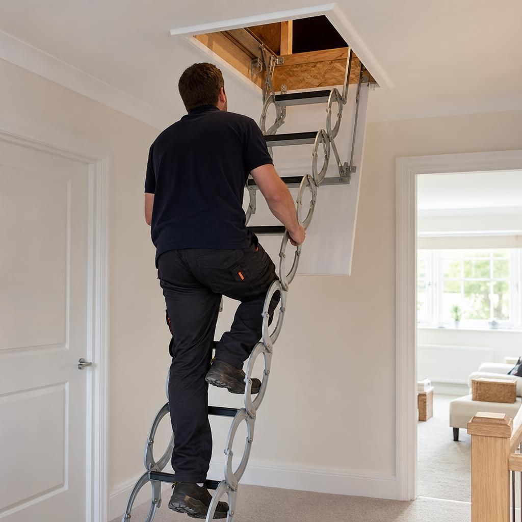 Easy DIY installation of ladder