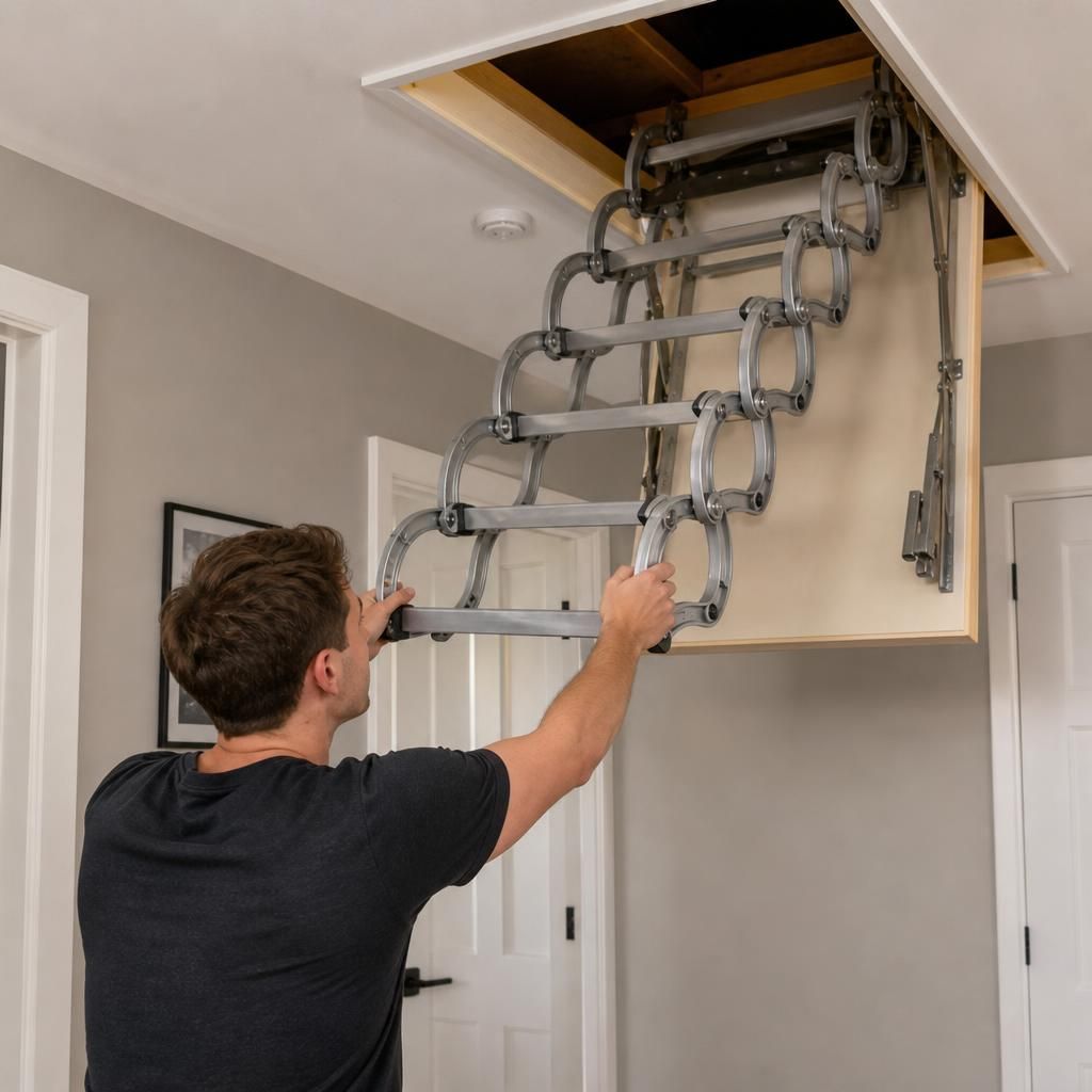 Adaptable design of concertina ladder
