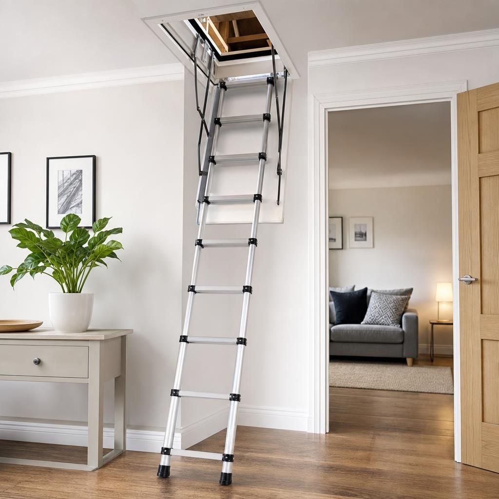 Three-piece telescopic ladder system