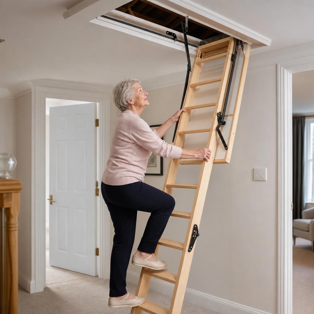 Loft Ladder Handrails and Treads