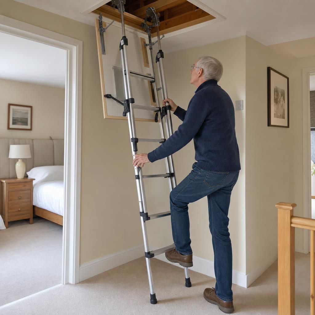 Loft Ladder Installation in Small Space