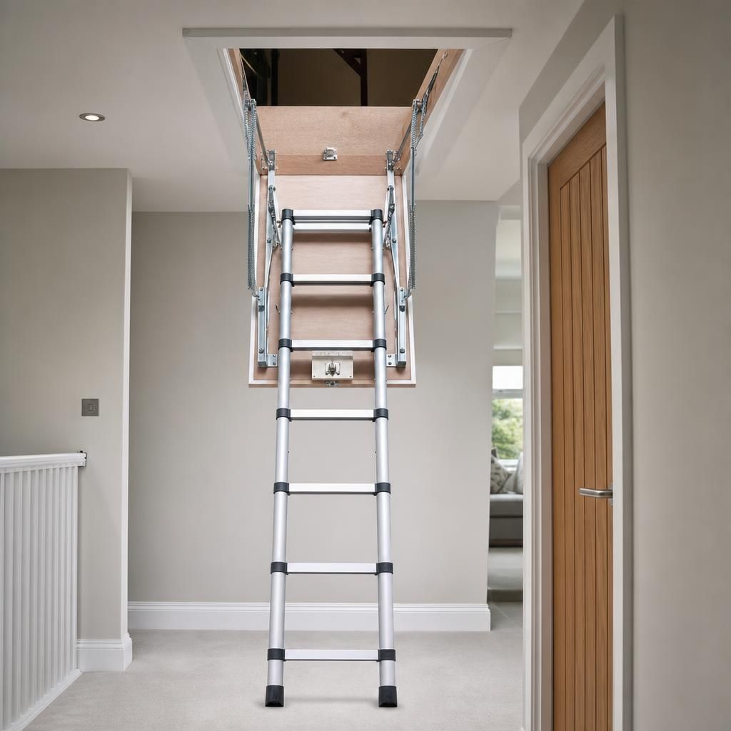 Folding Loft Ladder in Use