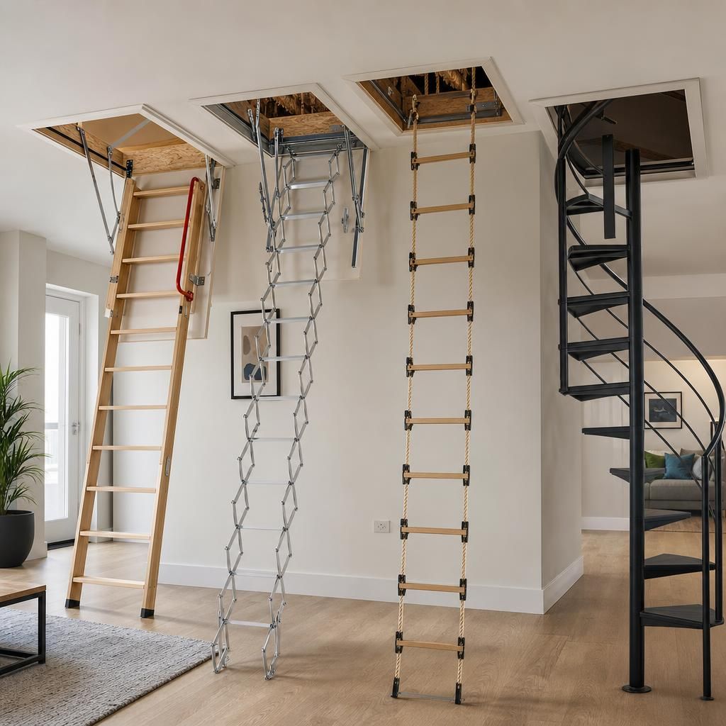 Aluminium loft ladder