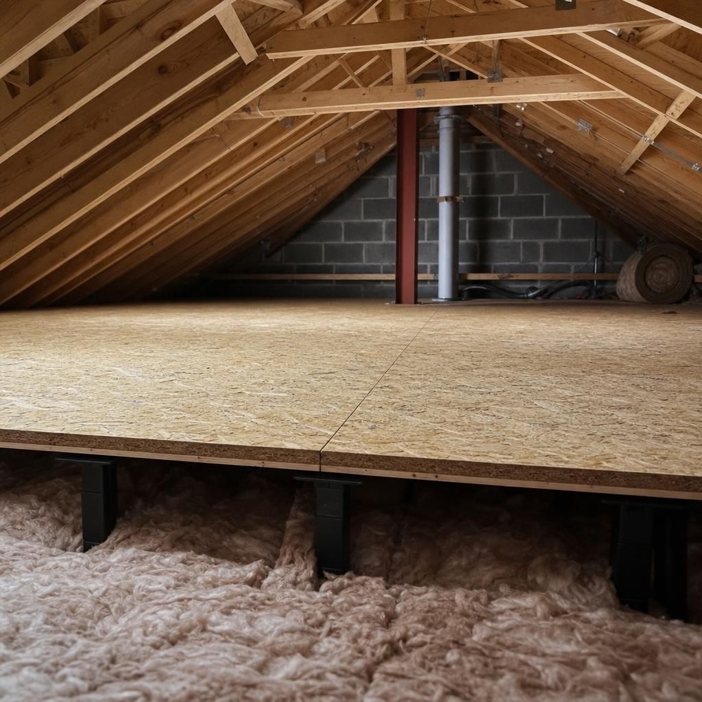 Diagram of load-bearing OSB with stilt setup