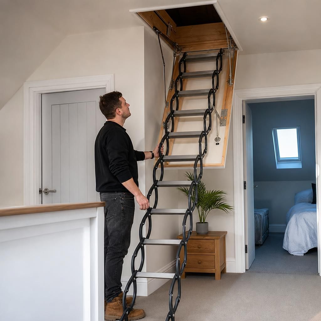 Concertina loft ladder