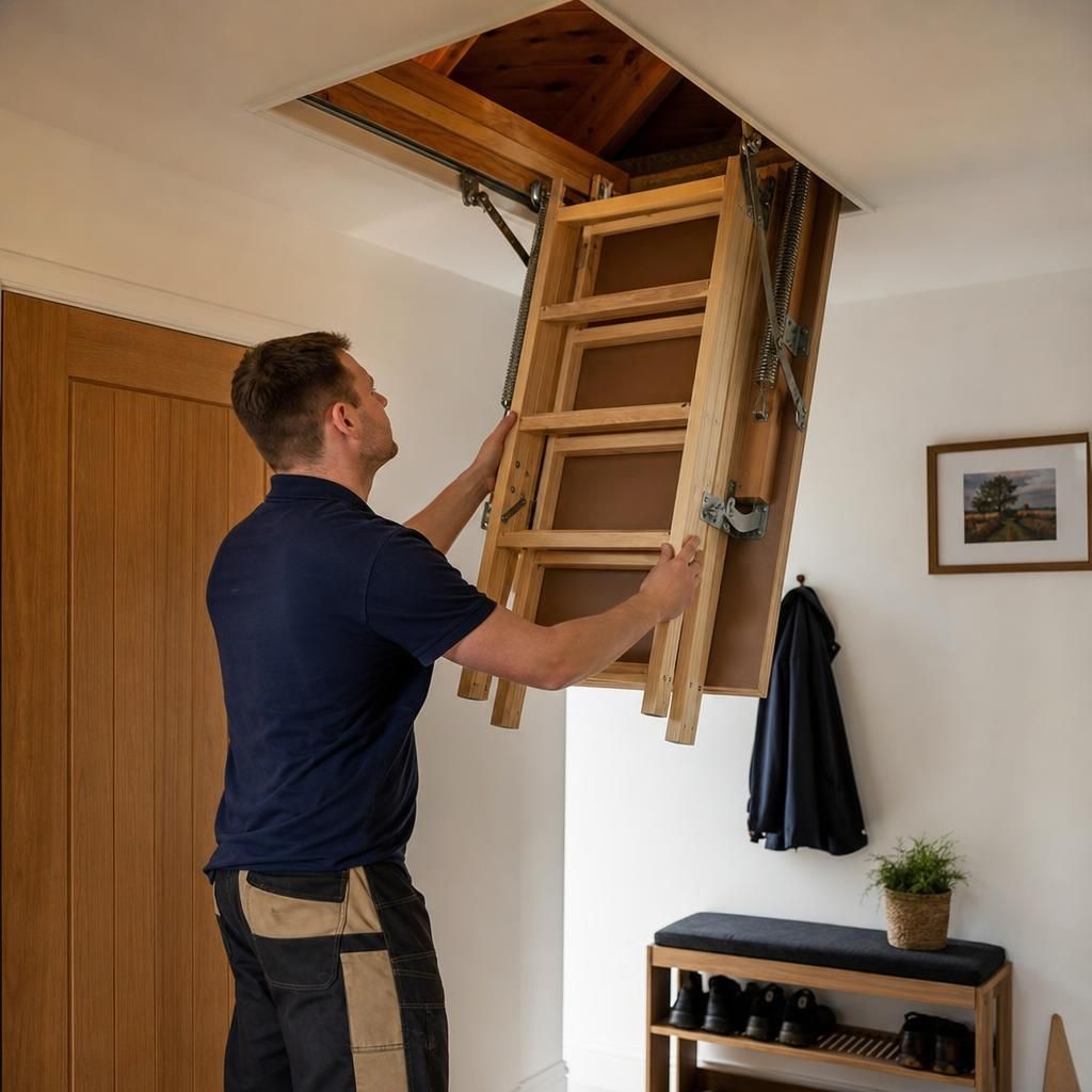 Insulated loft ladder