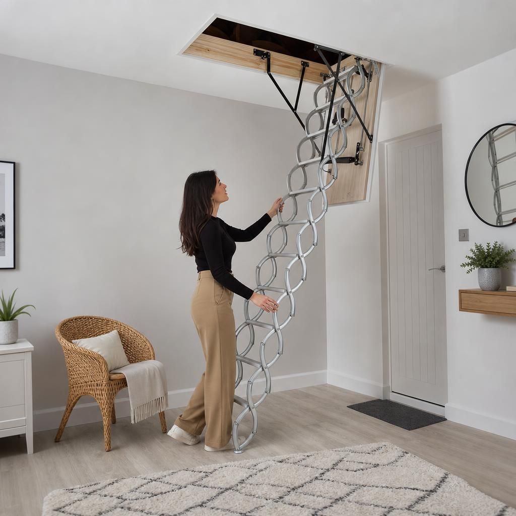 Demonstration of loft ladder load capacity