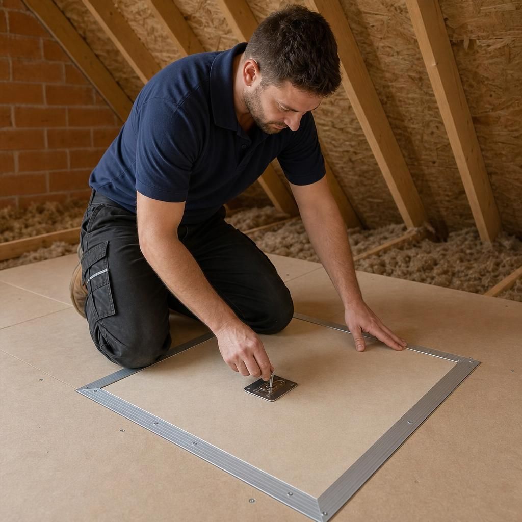 Insulation around a loft hatch