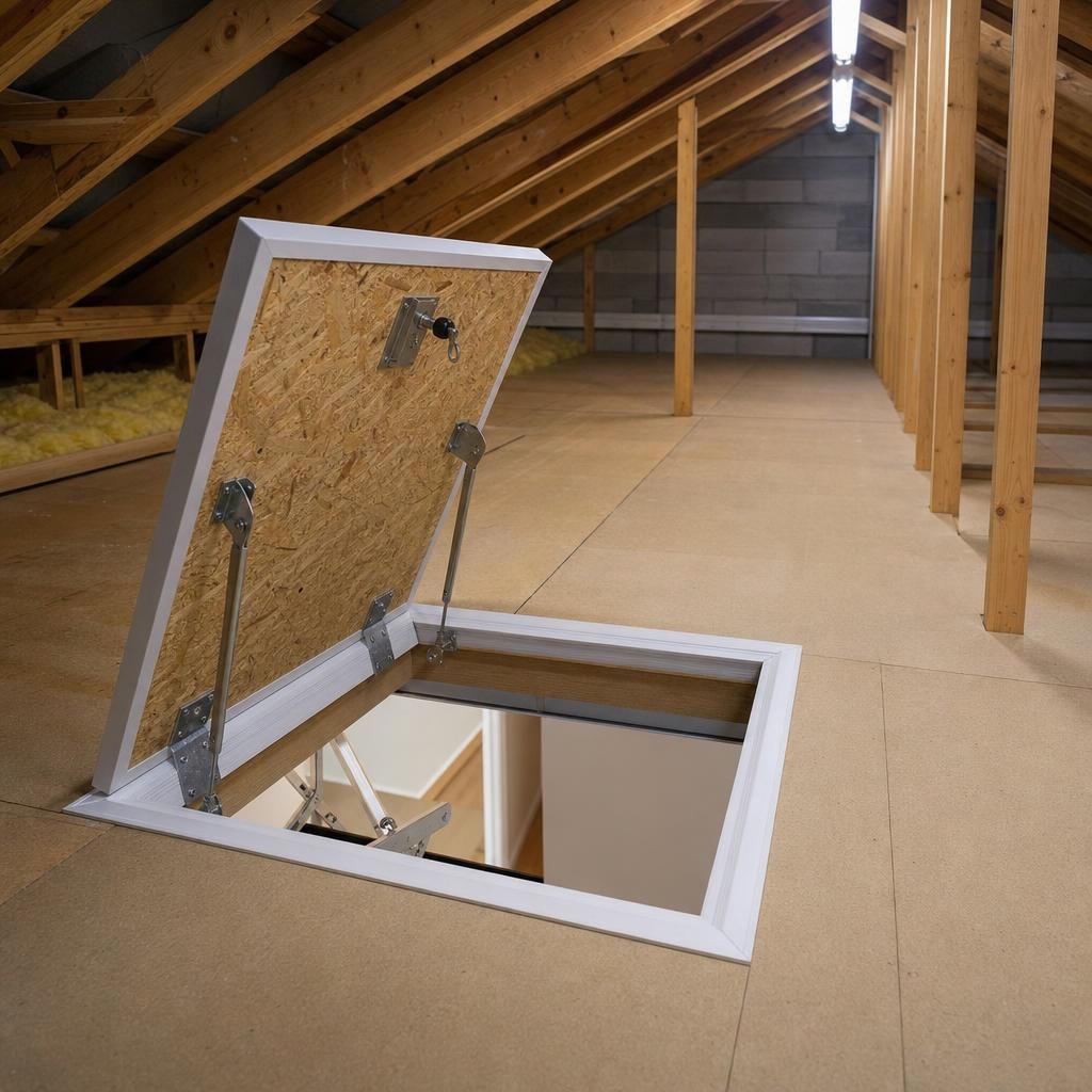 Modern loft ladder for easy access