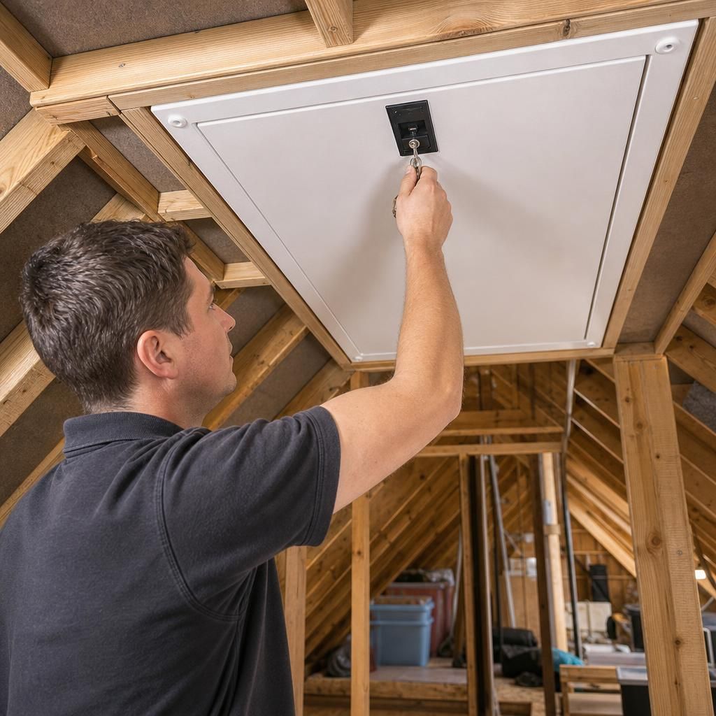 New loft hatch with secure locking system