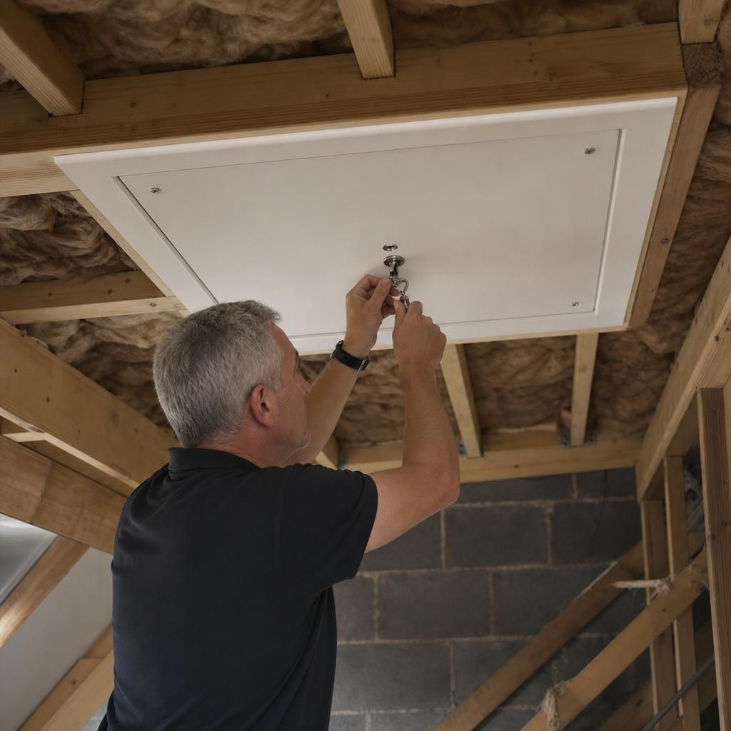 Modern home with integrated loft hatch