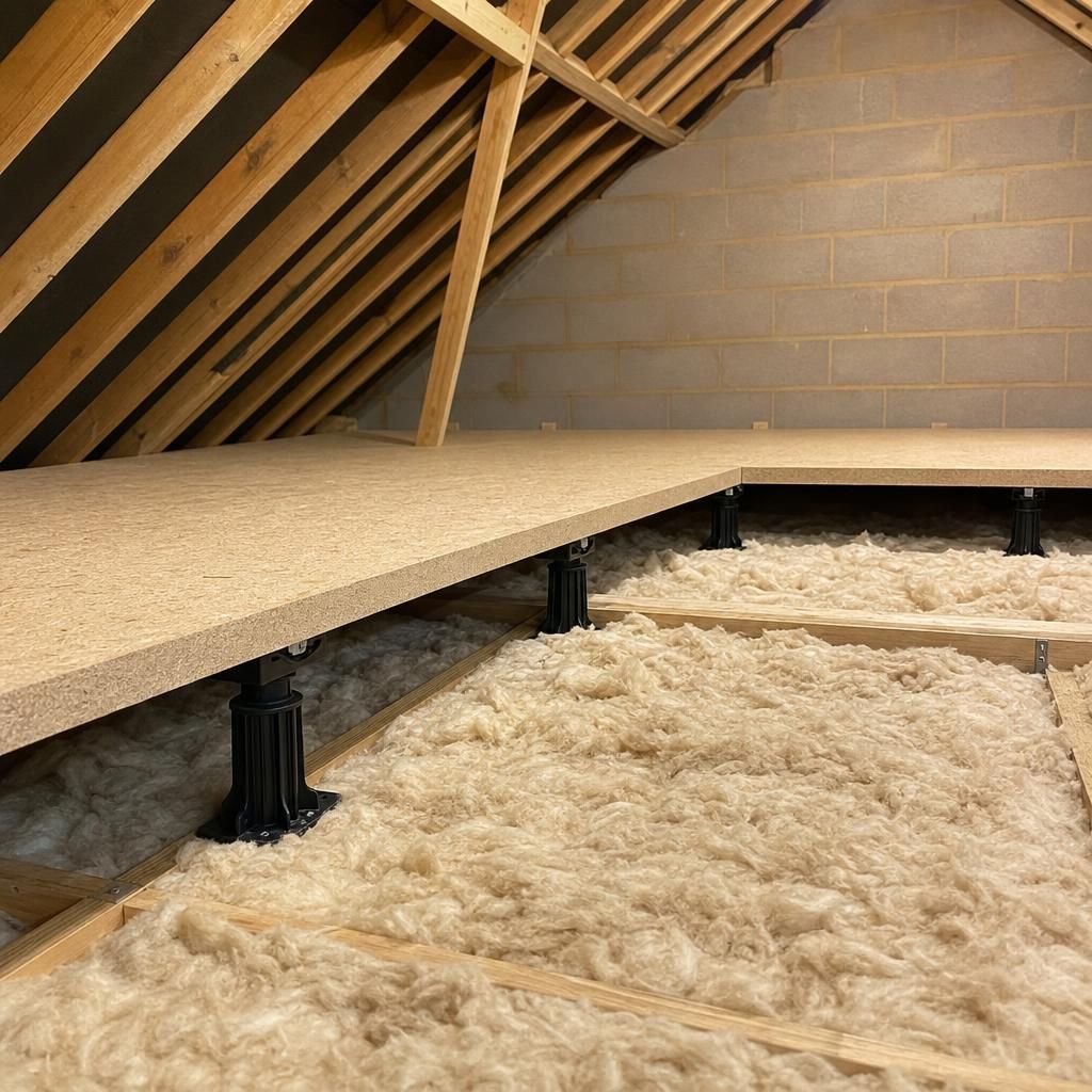 Expert evaluating loft space