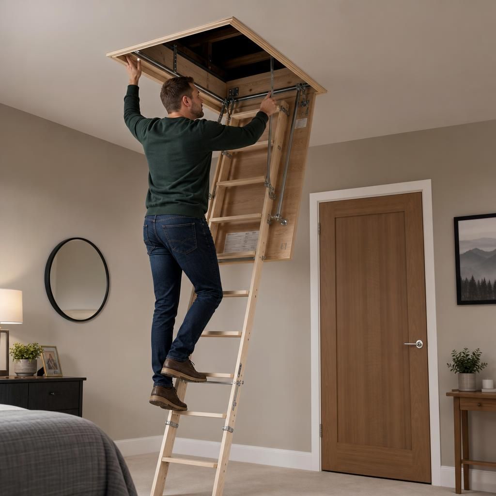 Secure loft hatch installation