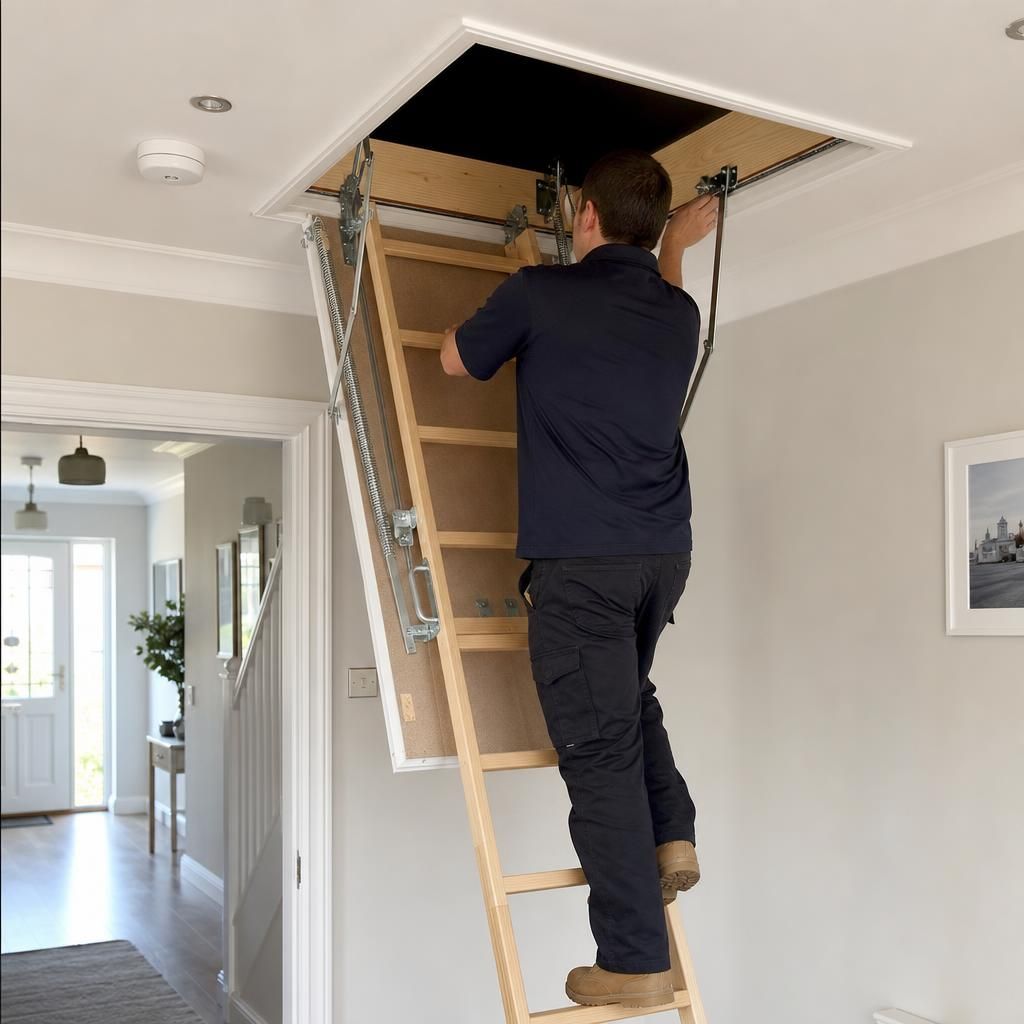 Image of insulated loft hatch that aids energy efficiency