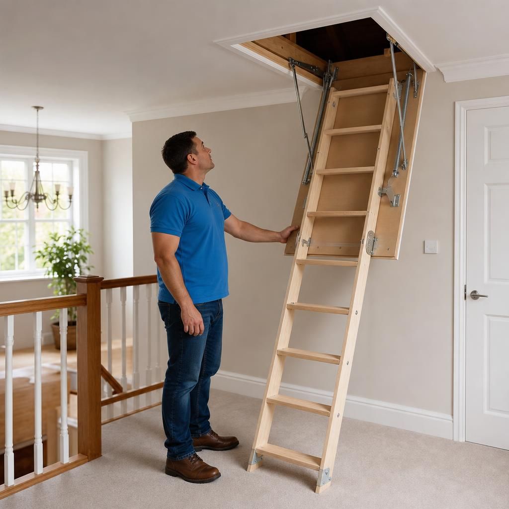 Lightweight Aluminium Loft Ladder