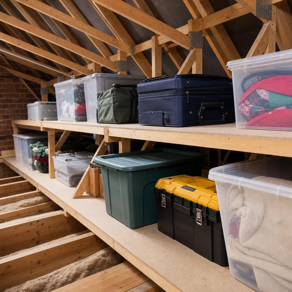 Truss loft shelving system
