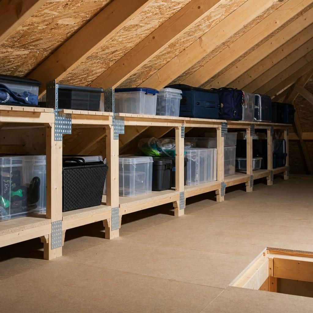 Before and after images of a customer's loft transformation
