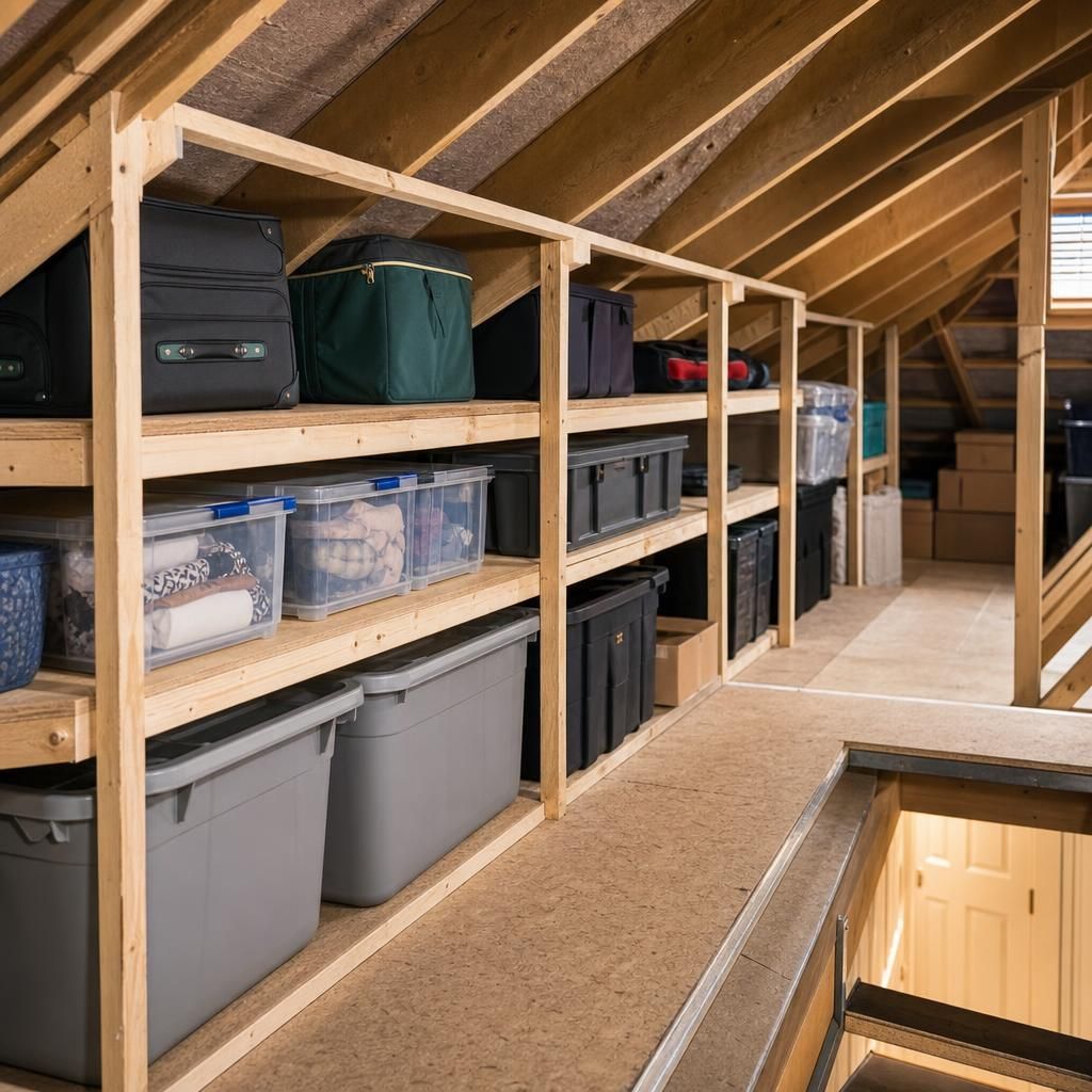 Custom truss design in a customer attic