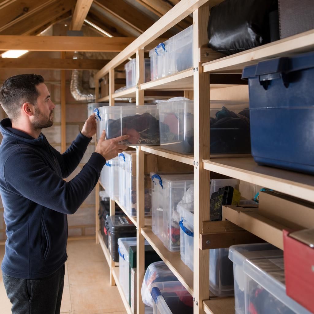 Wood and metal shelving materials