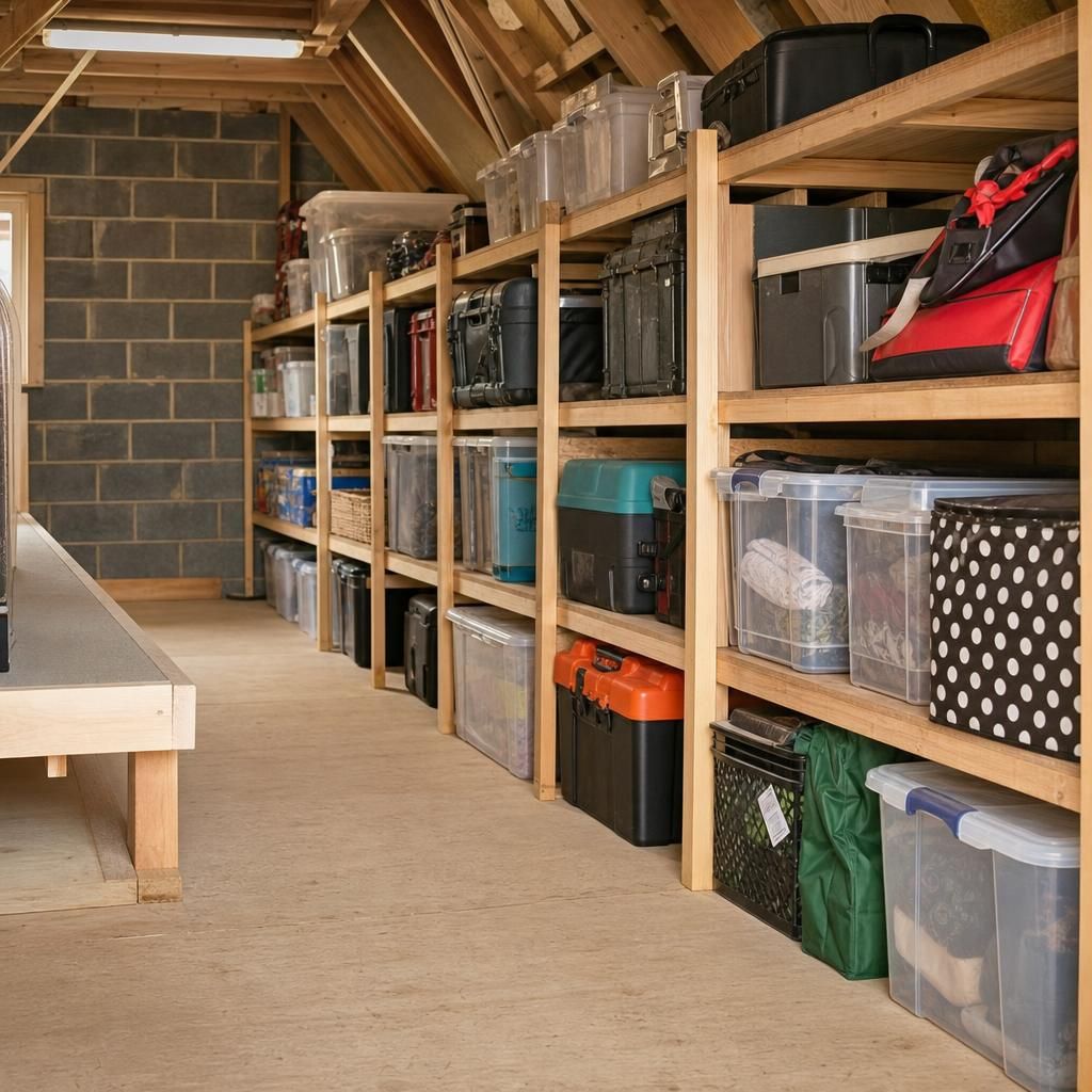 Different loft shelving options