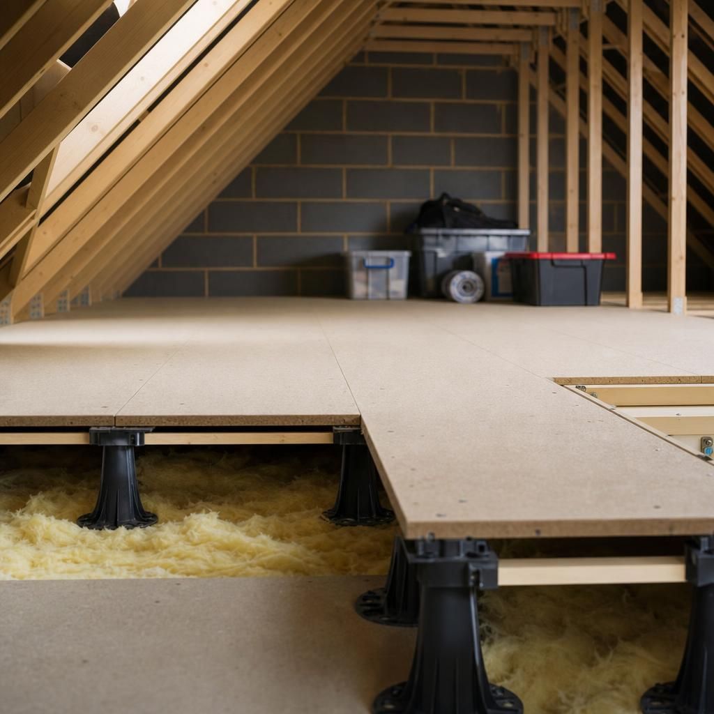 Efficient insulation protection using raised platforms