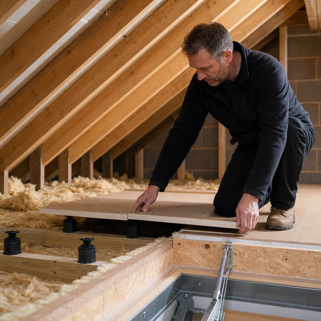 Newly installed loft access hatch