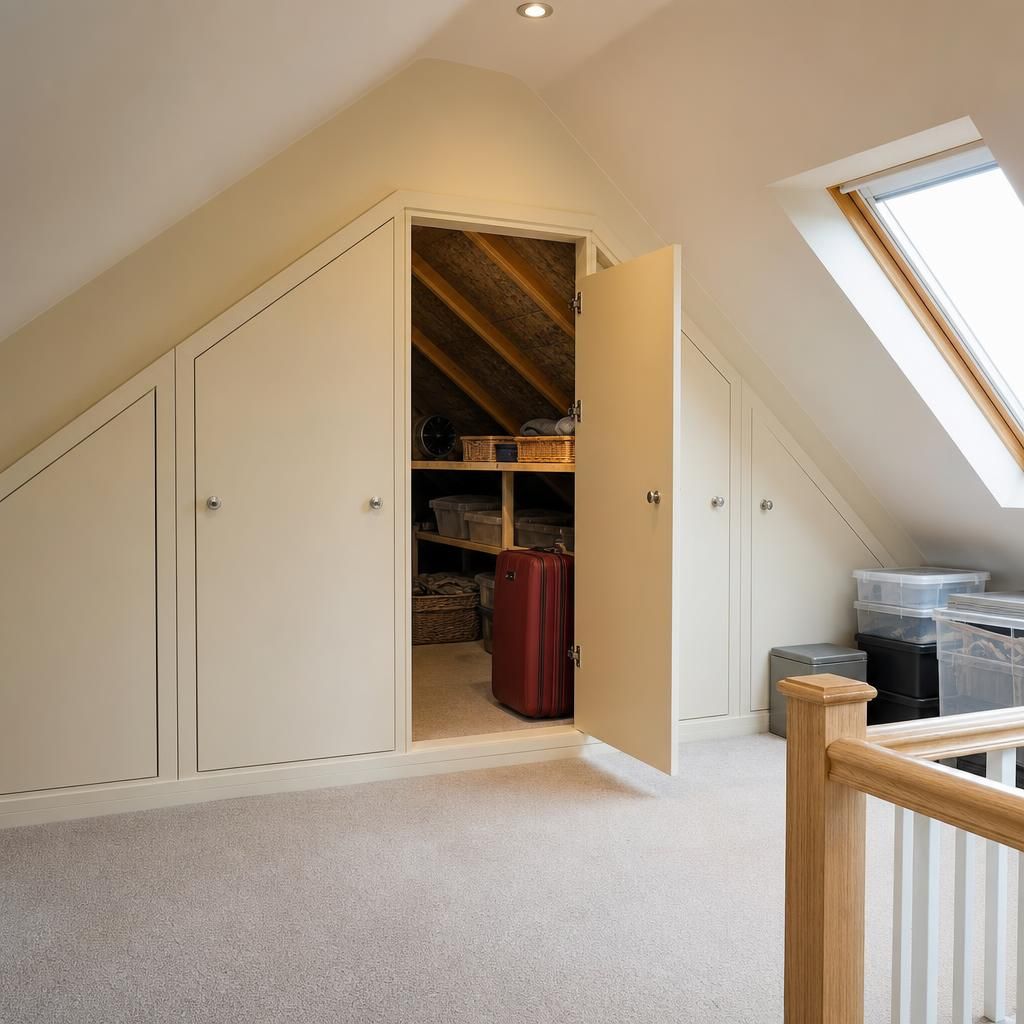 Example of a raised loft boarding system