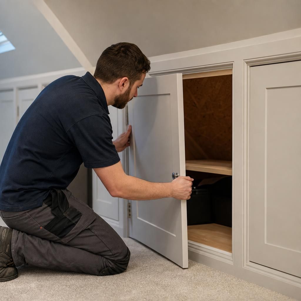Custom MDF loft doors