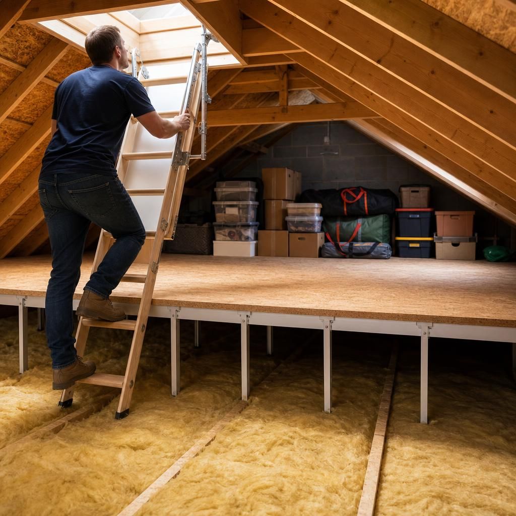 A modular storage system in use